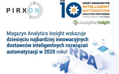 PIRXON – 1 z 10 najbardziej innowacyjnych dostawców inteligentnych rozwiązań automatyzacji w 2020