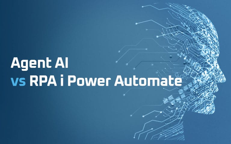 Cyfrowa głowa z obwodów elektronicznych – Agent AI vs RPA i Power Automate, porównanie technologii automatyzacji